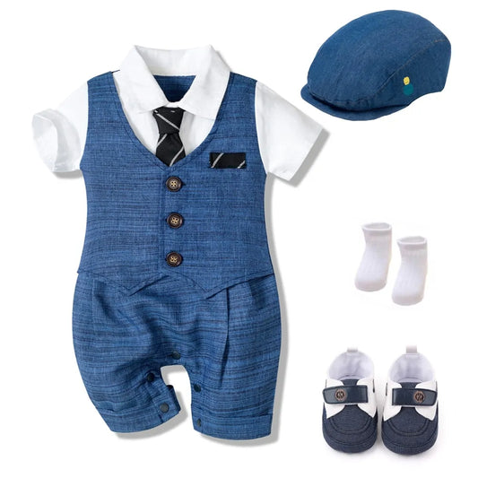 Baby Boy Formal Wear Romper Suit