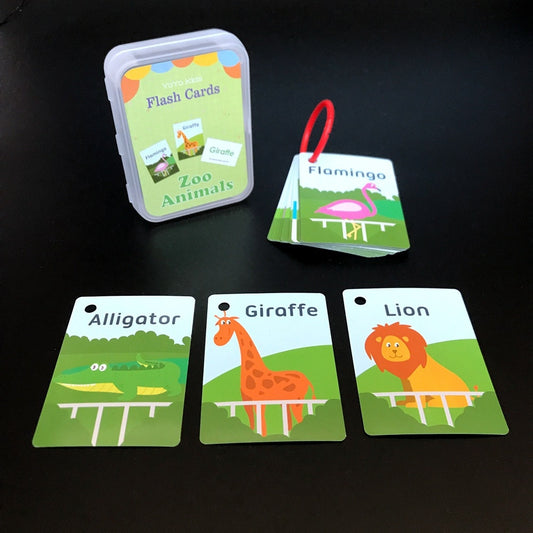Boost Learning with Interactive Flashcards for Kids, Zoo Animals