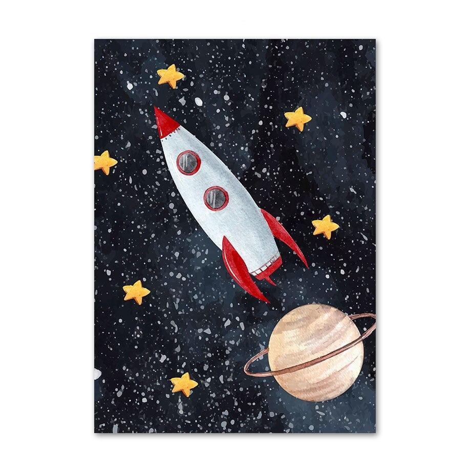 Explore the Universe with Personalized Alphabet & Number Space Posters