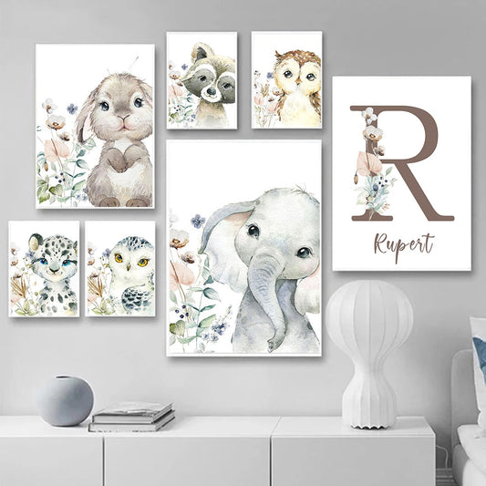 Custom Wildlife Name Wall Art: Personalize Your Space, That Lovely