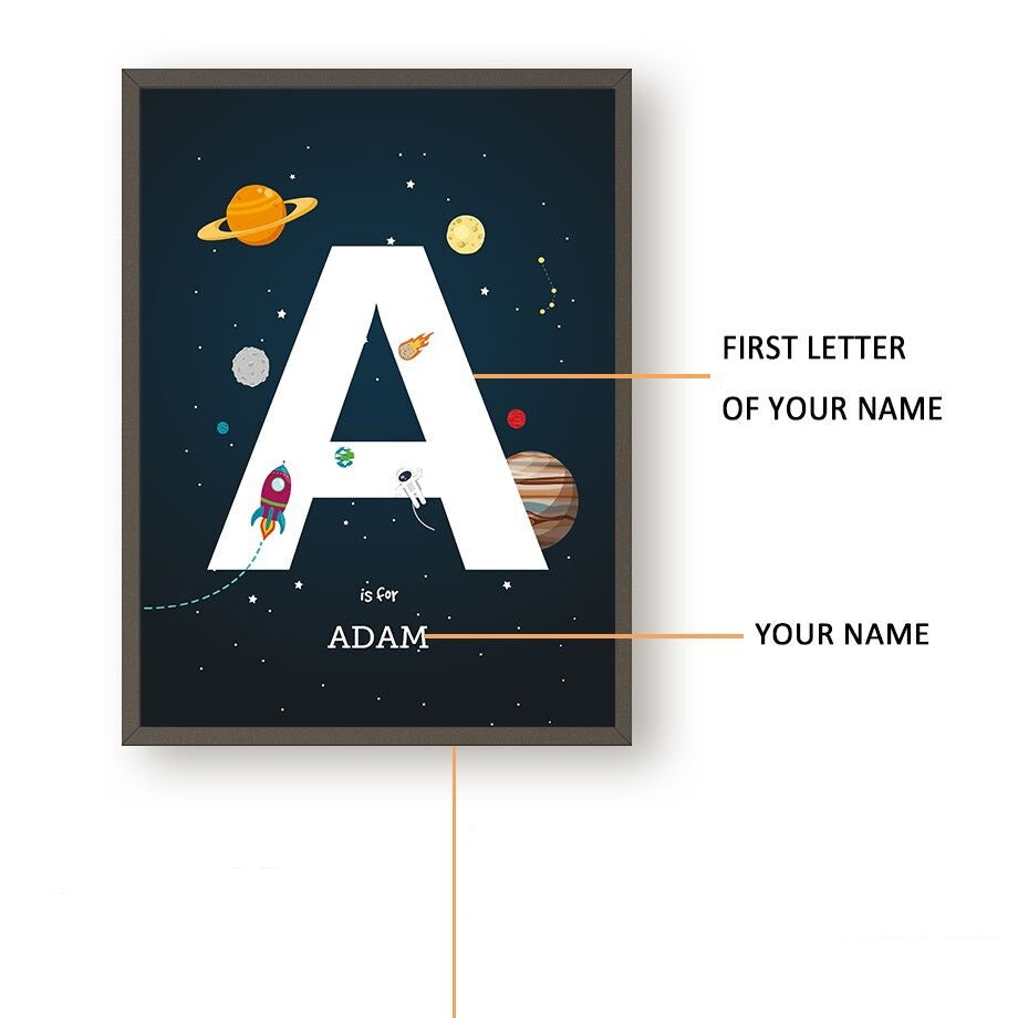 Customized Learning Adventure: Alphabet & Number Space Posters