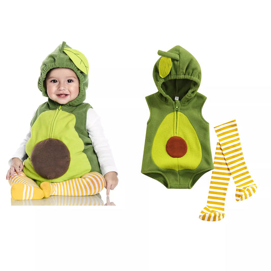 Green Avocado Baby Dress Costume