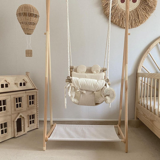 Baby's Favorite Spot: Cotton Indoor Swing for Hours of Playful Joy
