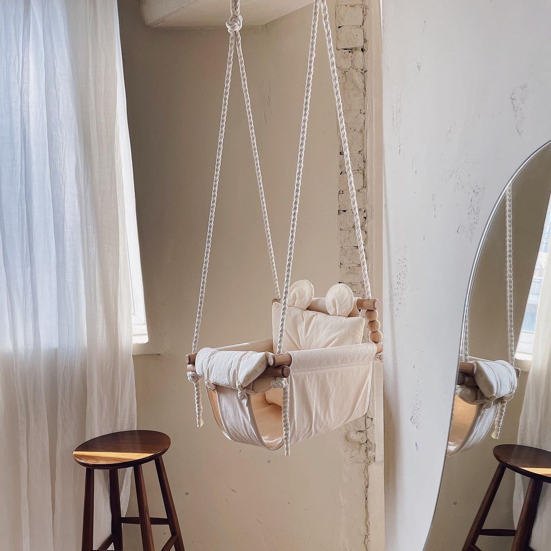 Soft and Sturdy: Baby Cotton Indoor Swing for Peaceful Nap Times