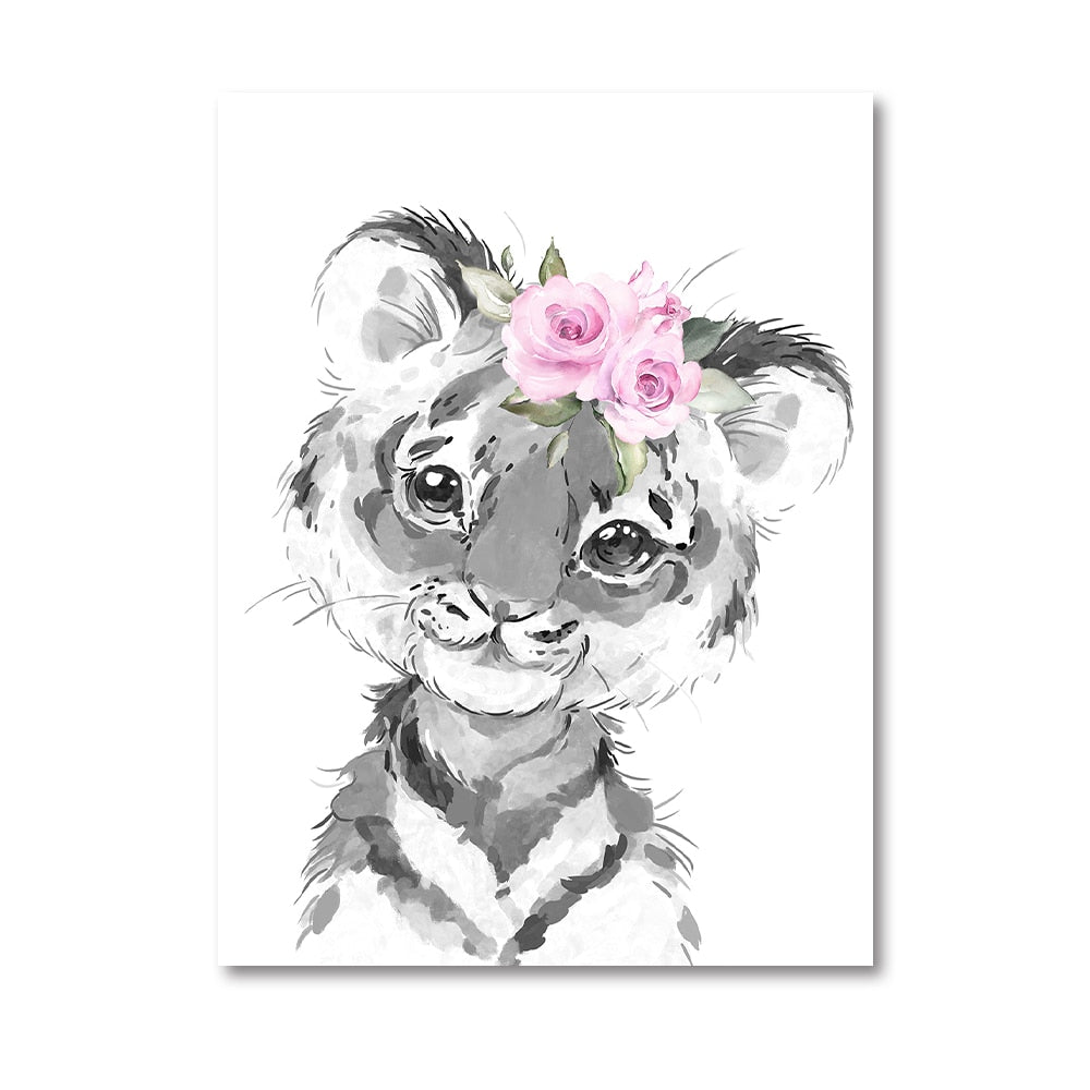 Bring Joy to Your Nursery with Personalized Animal Canvas Posters