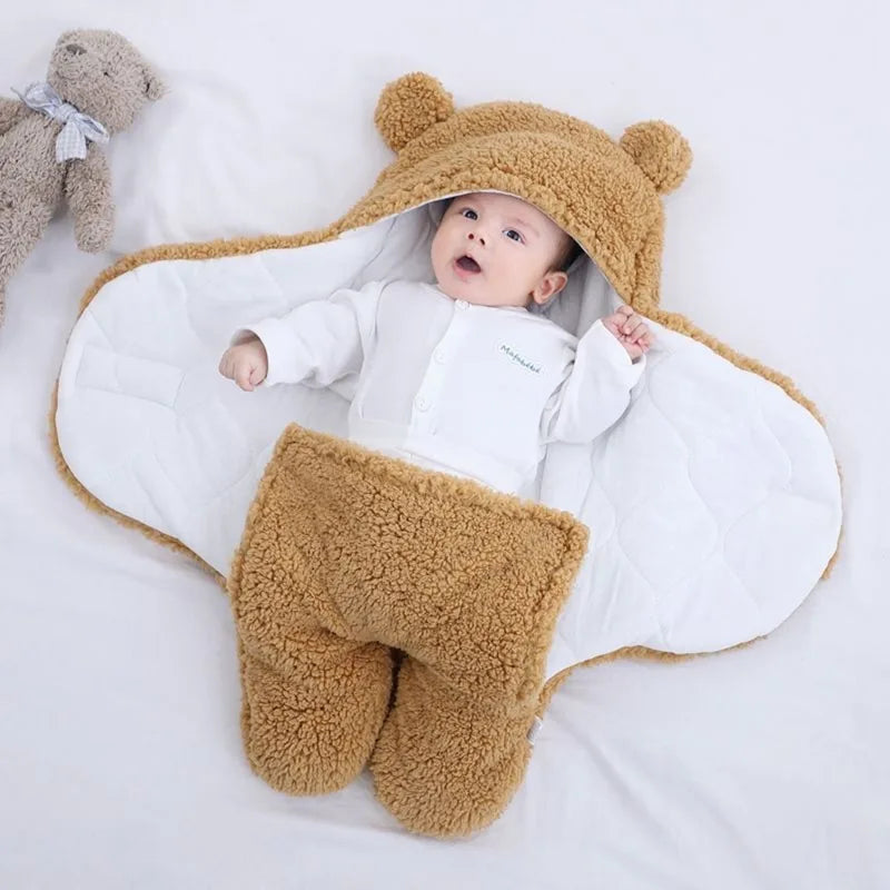 Soothe Your Baby to Sleep with Baby Bear Swaddle Blanket