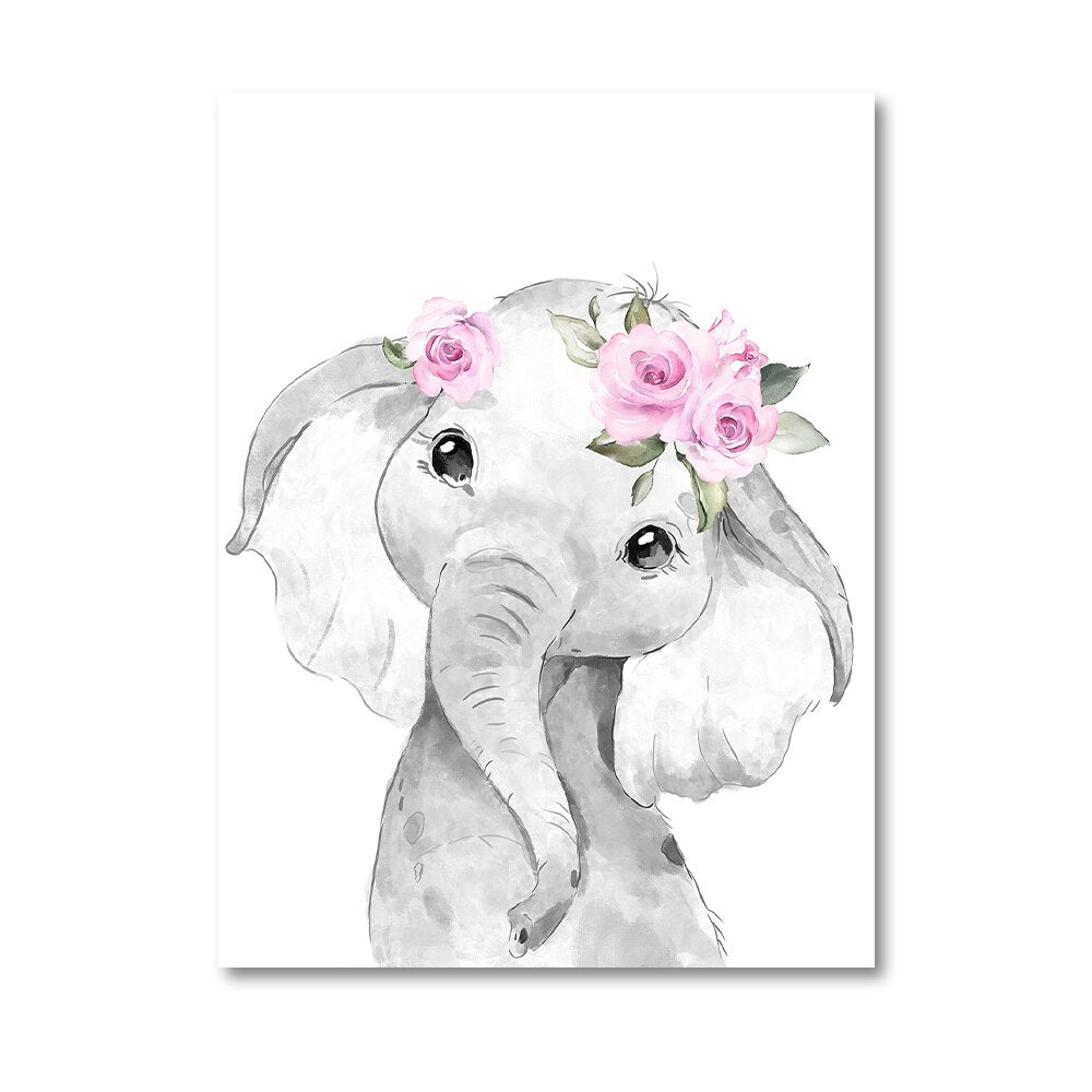 Customize Your Nursery with Light and Lovely Animal Canvas Prints