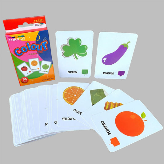 Animal Flash Cards for Toddlers - Early Learning Vocabulary, Colours