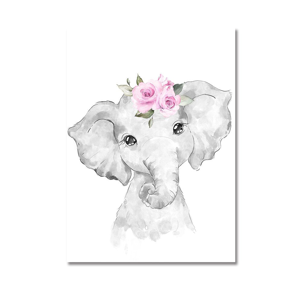 Adorable Animal Canvas Prints: Perfect for Personalized Nursery Decor