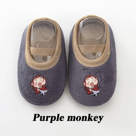 Little Monkey Baby Anti-slip Warm Slippers: Playful and Practical